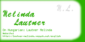 melinda lautner business card